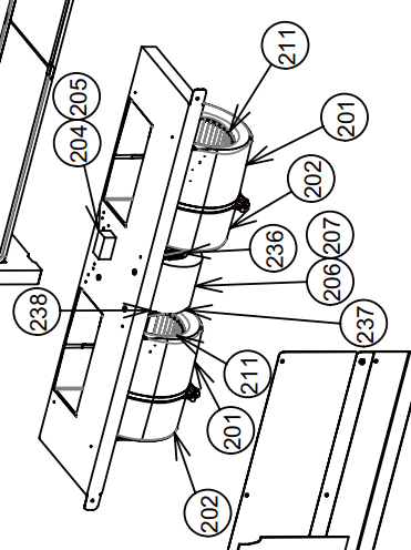 Motor Ventilador AF-200-19-4GR - 4312C024